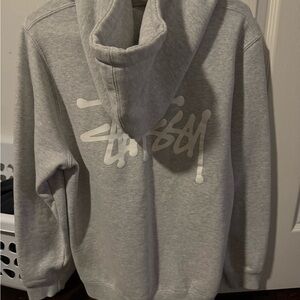 Stussy Light Gray Hoodie for Men